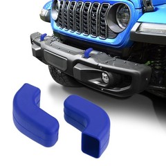 ASUBHA 2Pack Factory Bumper Tow Hook Covers for Most Cars Front Bumpers, Rubb…