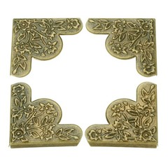 4/12/20pcs Metal Corner Decorative Protectors Table Corners Cover 4 Color