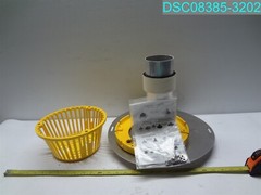 4 INCH ALUMINUM REROOF DRAIN (TAPE SEAL) W/ ALUMINUM DOME