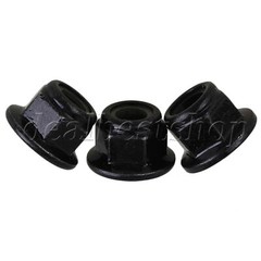 280 x Black Industrial M6 Flange Nylon Insert Lock Nuts 0.55×0.35inch