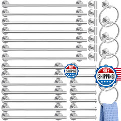 Gisafai 35 Pcs Brushed Nickel Bathroom Accessories Hardware Set Silver Towel