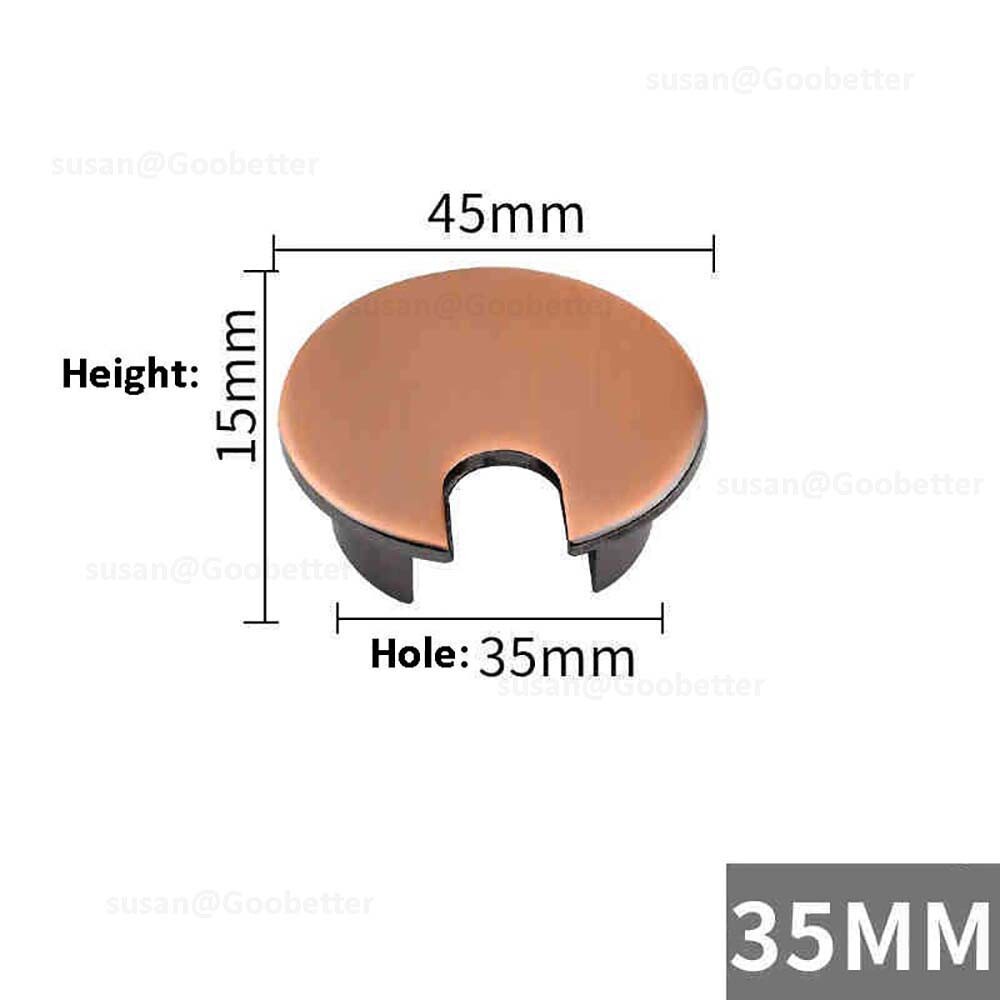 PC Computer Desk Table Grommet Cable Tidy, Port Outlet Wire Hole Surface Cover