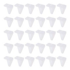 100pcs Shelf Support Peg 5mm/0.2″ Triangular Metal, White