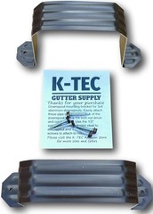 K-TEC GUTTER SUPPLY 3×4 Musket Aluminum Downspout Straps with Brown
