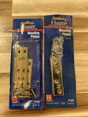 (2 Packs) Hager 3″ Mending Plates 8 Total Plates No 00448