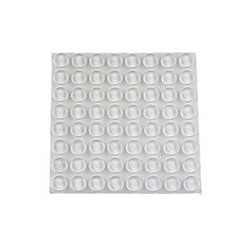 64Pcs New CLEAR Ball Round Anti-Collision Silicone Pad With 3M Sticker 12*2mm H