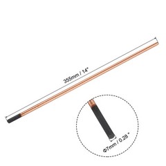 20pcs 7mmx355mm Carbon Arc Air Gouging Rods Copper Graphite Electrode Rods