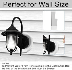 Vinyl Siding Mounting Blocks Kit,Siding Mounting Block with Built-In Electrical