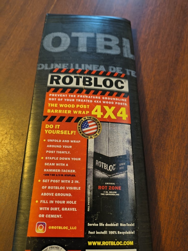 ROTBLOC 4×4 Pre-Molded Post Wraps 20 Piece’s Black