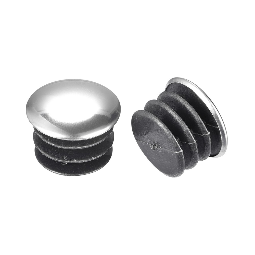 Post End Cap Cover, 8pcs 25mm Fence Post Cap Round Tube Cover Insert, 21x18mm