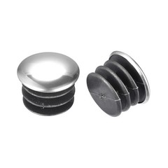 Post End Cap Cover, 8pcs 25mm Fence Post Cap Round Tube Cover Insert, 21x18mm