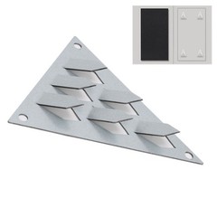 12PCS Impaling Clips For Acoustic Panels Galvanized Steel Triangular Push On V1
