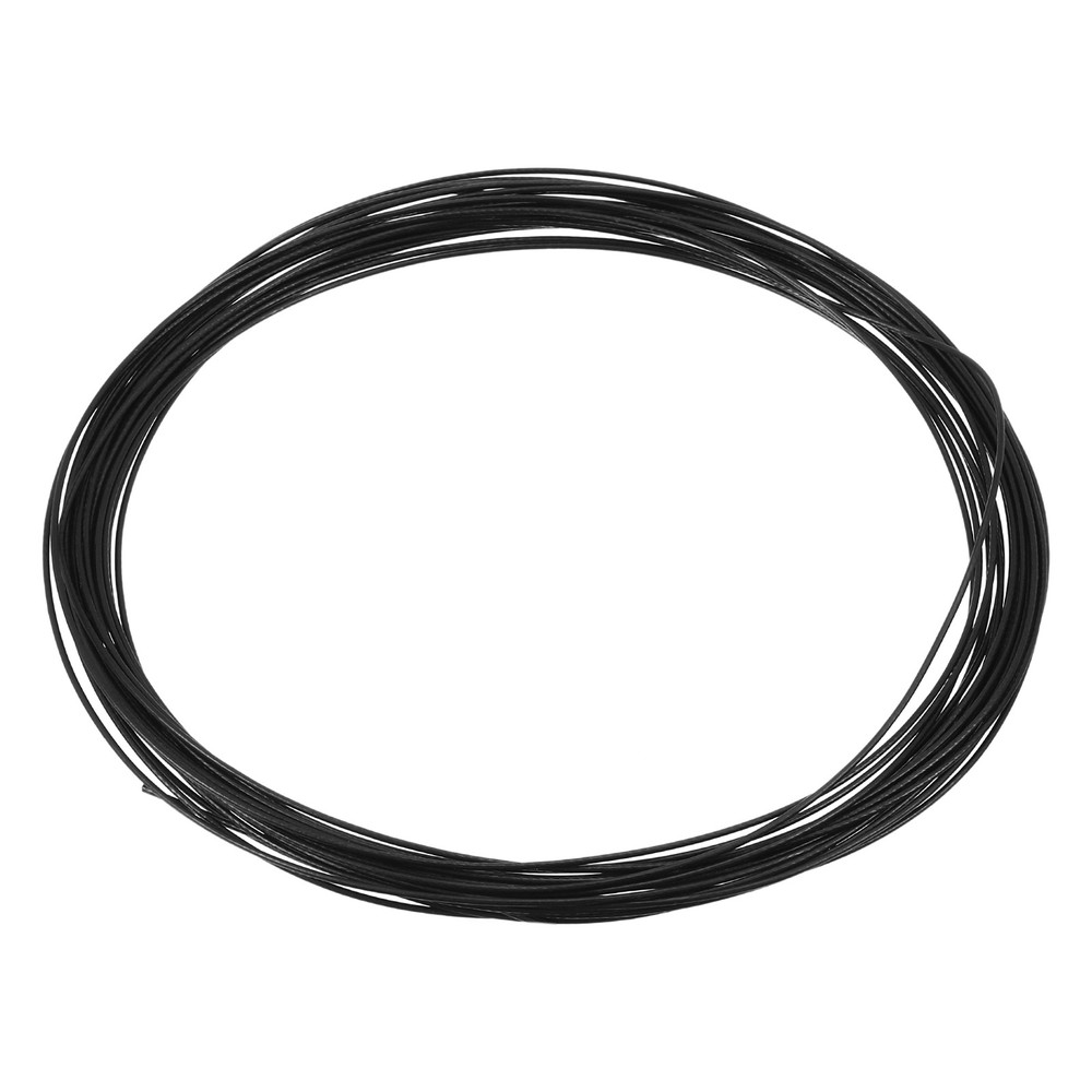 32.8 Ft Picture Hanging Wire, Coated Cable 304 Stainless Steel Rope Black 0.06″