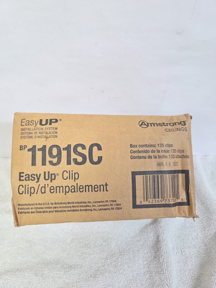 Armstrong CEILINGS Surface Mount Ceiling Clips Galvanized Steel (135-Pack )