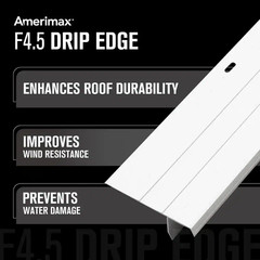 3 In. X 10 Ft. White Vinyl Drip Edge Flashing