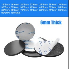 Thickness 6mm Self Adhesive Backed Rubber Pads Disc Sheet Sealing Cushioning