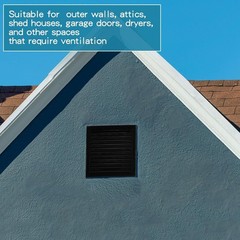 2 Pcs 18X18″ Gable Vent Aluminum Alloy Wall Vents Shed Attic Vent with Screen