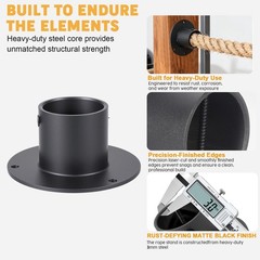 2Inch Rope Fence Bracket 6Pack, Ring Rope Supports Holders, Suitable for Indo…