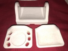CERAMIC BATHROOM FIXTURES SOAP DISH , CUP/ TOOTHBRUSH TOILET PAPER HOLDER