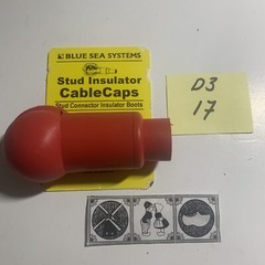 Blue Sea Systems 4004 Cable Cap, For 1/4″-3/8″ Stud, #6, Red