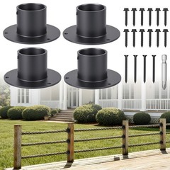 2Inch Rope Fence Bracket 4Pack, Ring Rope Supports Holders, Suitable for Indo…