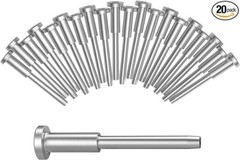 BLIKA 20 Pack 1/8″ Stainless Steel Invisible Receiver and Swage Stud End for 1/8