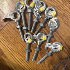 9 Pack – Forged Eye Bolt, Galvanized, 3/8 x 2-1/2 In. – N245-126