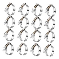 16Pack 1.75″ T Bolt Hose Clamps – 2.00 – 2.24 inches 16pcs t bolt hose clamp