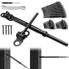 BLIKA 20 Pair 1/8″ Black Cable Railing Kit Swage Toggle 1/8″,