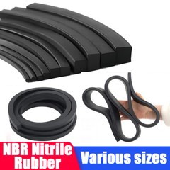 Nitrile Rubber Seal Strip, Square Solid Weather Stripping for Reduce Noise,Shock