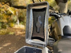 Elastic Cargo Net for Hard Motorcycle Pannier Lids – Premium Orga Size: Medium