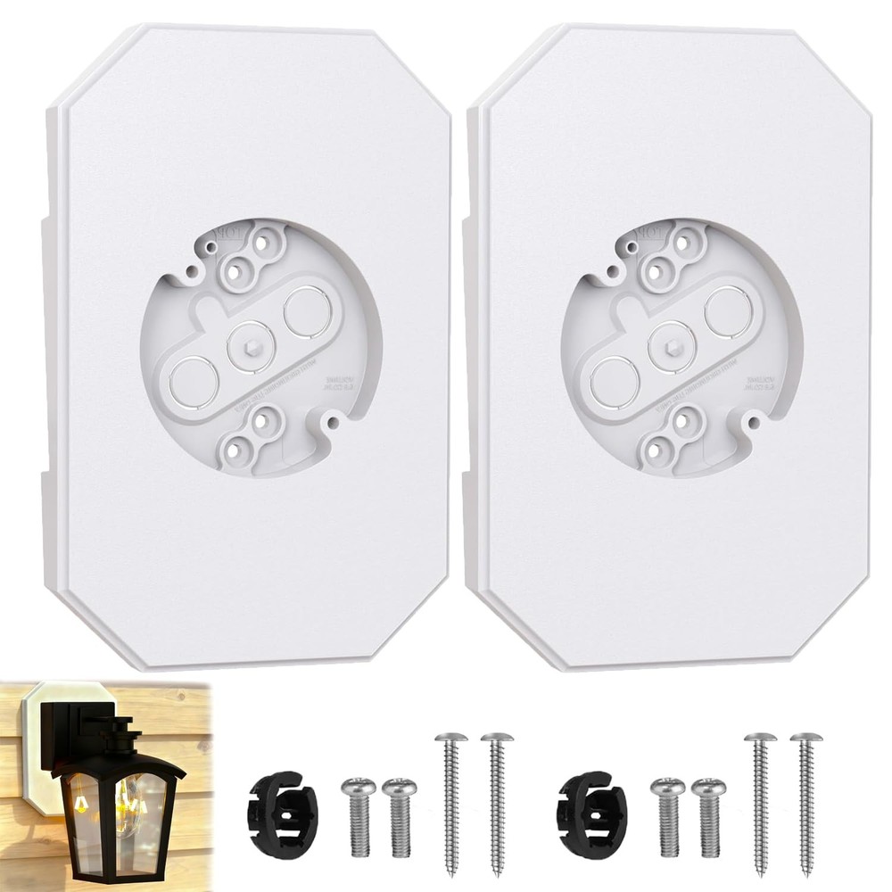 2 Pack Vinyl Siding Mounting Blocks for 1/2 inch Lap Double and 4 inch Siding…