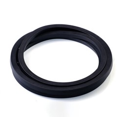 Black Solid Fluorine Rubber Sealing Strip Square Thick x Width 4x4mm to 30x30mm