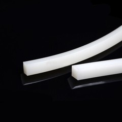 Square Silicone Rubber Cord White Seal Cord White 4x4mm to 20x30mm 1 or 3Meters