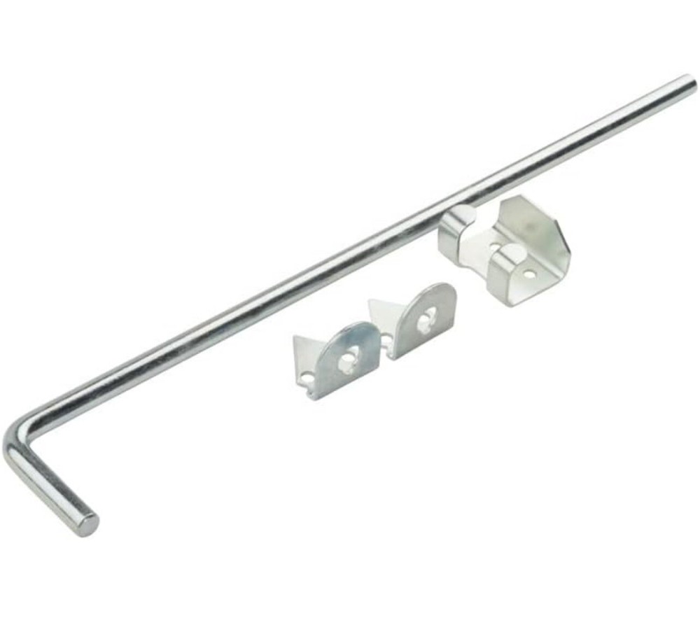NATIONAL HARDWARE N177-196 V835 Adjustable Throw Cane Bolt 1/2 x 18″ Zinc Plated