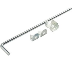 NATIONAL HARDWARE N177-196 V835 Adjustable Throw Cane Bolt 1/2 x 18″ Zinc Plated