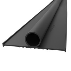 BOWSEN Garage Door Bottom Seals 10 FT, Black (1/4″ T-Channel End)