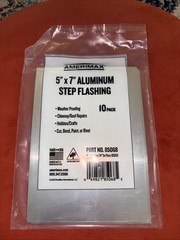 Brand New Sealed (10-Pk) Amerimax Step Flashing Aluminum 5″ x 7″ 85068