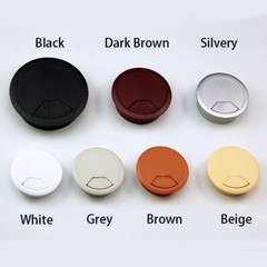 ABS Desk Table Grommet Cable Tidy Wire Hole Cover 50mm 53mm 60mm 80mm