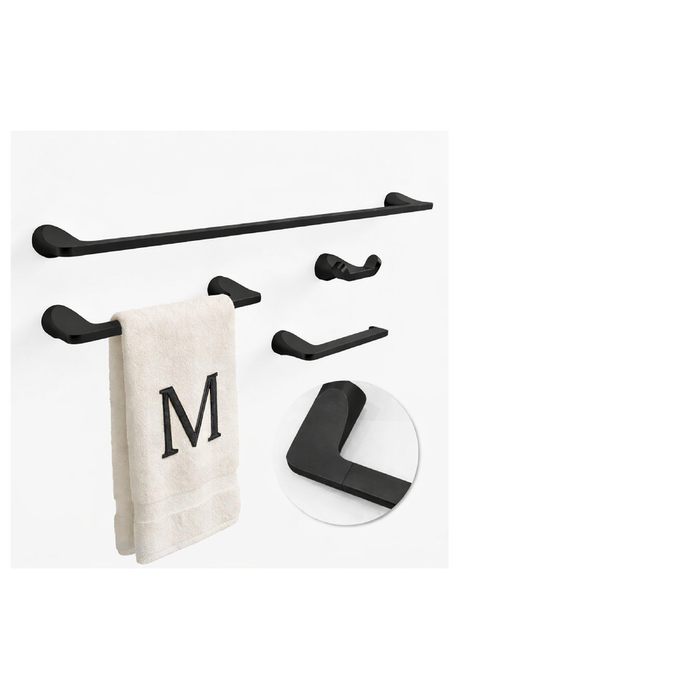 Mega Handles Bathroom Towel Holder Set – 4 Pieces Bathroom –