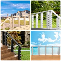 BLIKA 30 Pack 3/16″ Invisible Cable Railing kit, T316 Stainless Steel Silver