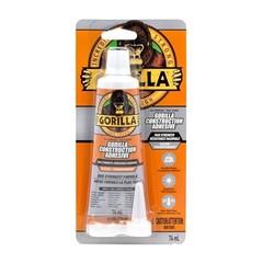 Gorilla Max Strength Construction Adhesive, Clear Glue, 2.5 1 – Pack,