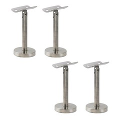 4 PCS Adjustable Handrail Brackets Stainless Steel Stair Railing 3.8 Inch
