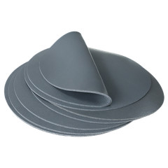 Round PU Sponge Padding Foam Black Disc Rubber Sheet Mat 280mm×3.18mm