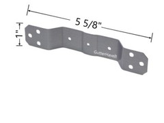 5 – 3″ x 4″ inch Hidden Gutter Downspout Cleat White