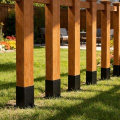 4×4 Fence Post Anchor 22″ Heavy-Duty Ground Spike (Actual 3.6″x3.6″) – No Dig