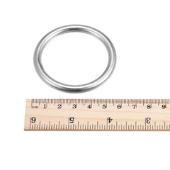 3Pcs 45mm ID 6mm Thick O-Rings DIY 316 Stainless Steel Welded