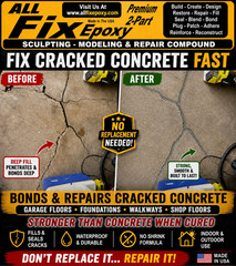 All Fix PRO Epoxy PUTTY Wood Rot Deck Window Door Concrete Damage Repair USA