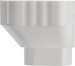 3X4 to 2X3 Gutter Downspout, Downspout to Downspout Adapter (White 2 Pack)