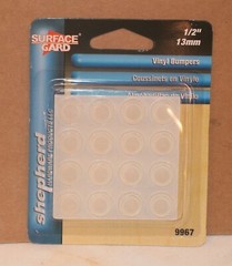SHEPHERD HARDWARE SURFACE GARD VINYL BUMPERS FEET 1/2″D 1/8″THICK SET OF 32